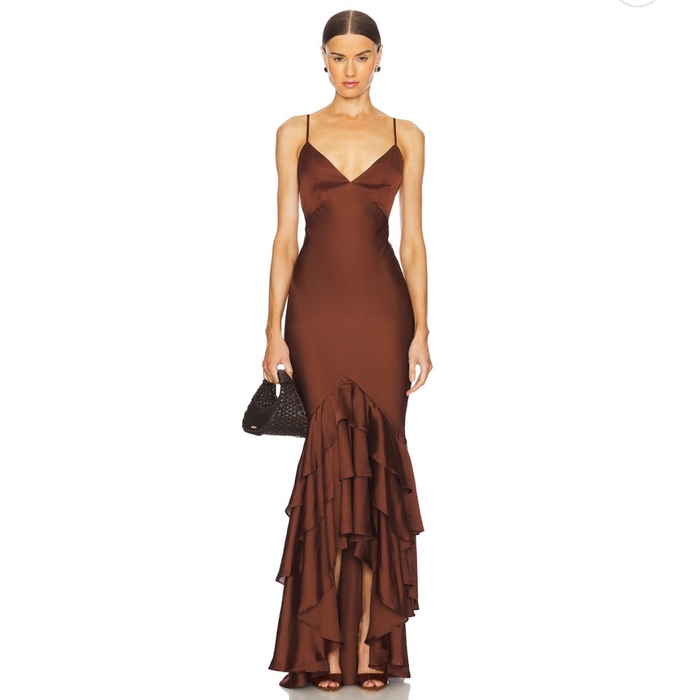 Lovers + Friends Chocolate High Low Dress